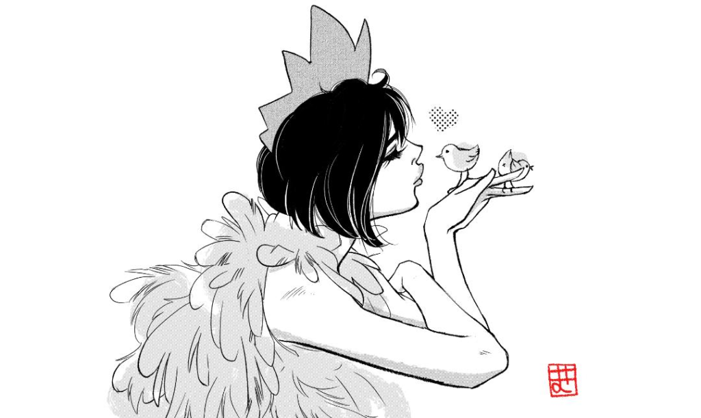 Disegni manga al festival del fumetto