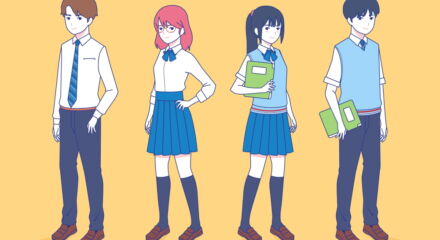 scuole superiori, studenti giapponesi