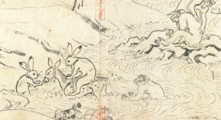 Choju Jinbutsu Giga emakimono giapponese