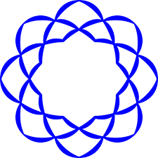 Logo di Soka Gakkai, un fiore astratto