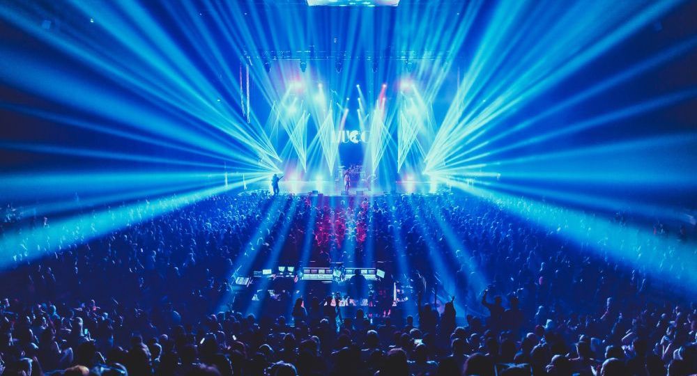 Il palco dell'Arena Grand Paris